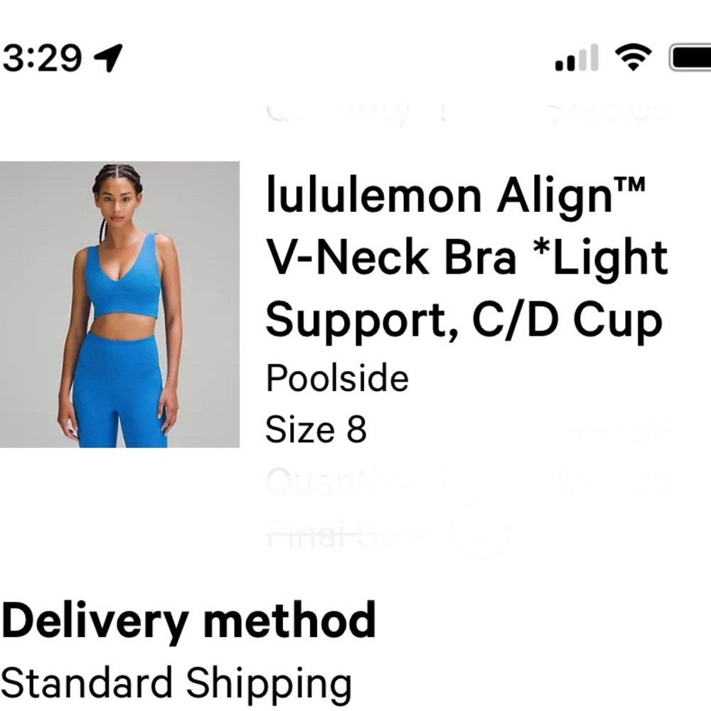 Size 8 Lululemon Sports Bra